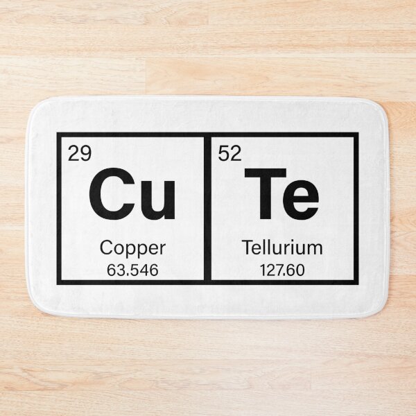 Item preview, CUTE copper tellurium elements periodic table chemistry  designed and sold by Safa  Reda.