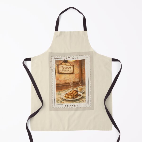 Item preview, Seville Torrija Café Moment — Spanish Dessert Art designed and sold by stickercuffs.