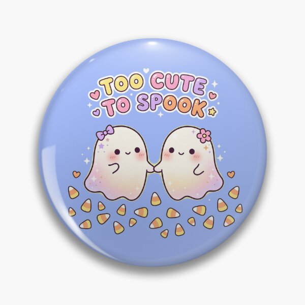 Item preview, Too Cute To Spook - Kawaii Ghosts Holding Hands designed and sold by AOG-DESIGNS.