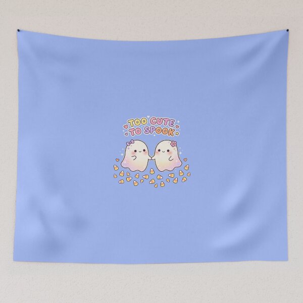 Item preview, Too Cute To Spook - Kawaii Ghosts Holding Hands designed and sold by AOG-DESIGNS.