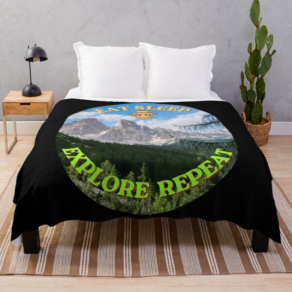Item preview, Eat Sleep Explore Repeat, Gift For Travel Enthusiasts designed and sold by zebek-design.