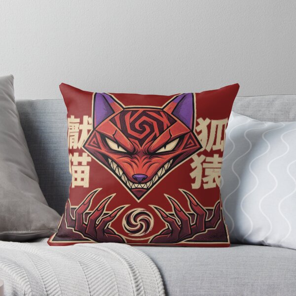 Item preview, Sinister Katz Mask Dark Fantasy Japanese Kanji Occult Art Courage designed and sold by CuteKats.