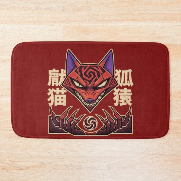 Item preview, Sinister Katz Mask Dark Fantasy Japanese Kanji Occult Art Courage designed and sold by CuteKats.