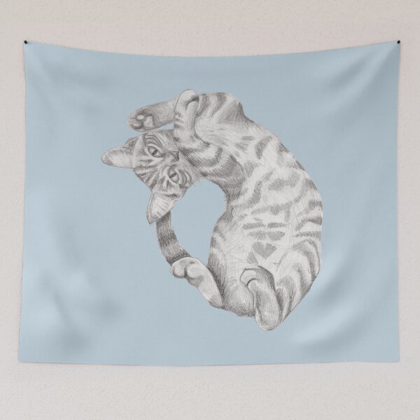 Item preview, Tabby kitten pencil drawing designed and sold by helengarvey.