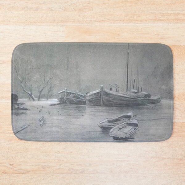 Item preview, Paris, Port des Orfèvres, l'hiver, avec la Seine gelée designed and sold by SharonTheFirst.