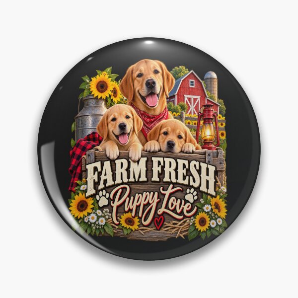 Item preview, Farm Fresh Puppy Love Design designed and sold by PawPlanetPro.