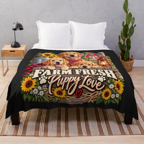 Item preview, Farm Fresh Puppy Love Design designed and sold by PawPlanetPro.