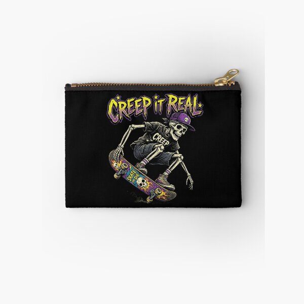 Item preview, Creep It Real - 90s Retro Skateboarding Skeleton designed and sold by AOG-DESIGNS.