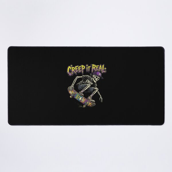 Item preview, Creep It Real - 90s Retro Skateboarding Skeleton designed and sold by AOG-DESIGNS.