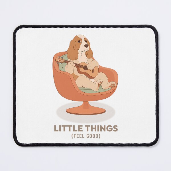 Item preview, Cozy Cocker Spaniel Playing Ukulele Vintage Aesthetic designed and sold by COZY VINTAGE animal.