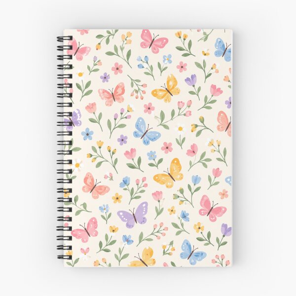 Item preview, Pastel Butterflies and Wildflowers Pattern designed and sold by Myra365Art.