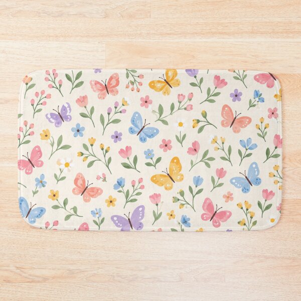 Item preview, Pastel Butterflies and Wildflowers Pattern designed and sold by Myra365Art.