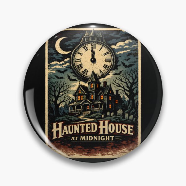 Aperçu de l'œuvre Maison hantée à minuit, tour de l'horloge, minuit créée et vendue par KristenosNehk.
