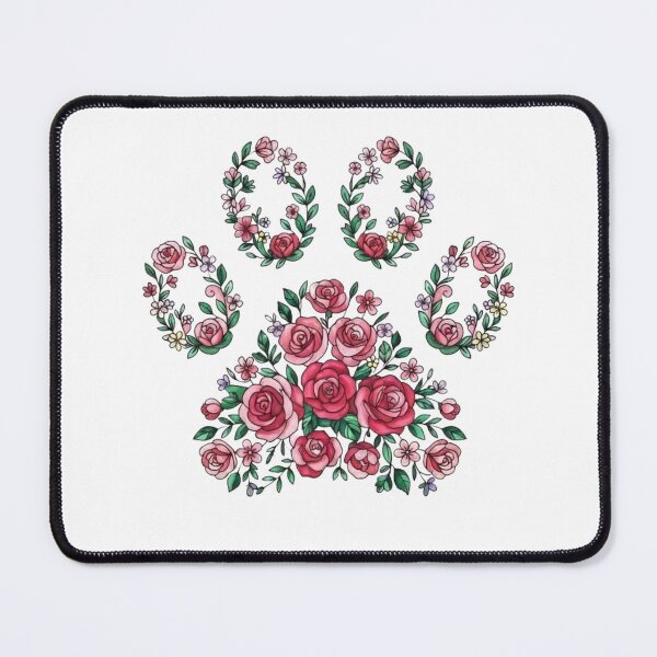 Item preview, Red and Pink Flower Footprint - Simplicity Collection designed and sold by Goodthingstree.