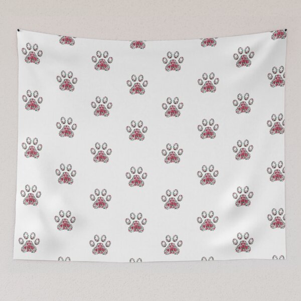 Item preview, Red and Pink Flower Footprint - Simplicity Collection designed and sold by Goodthingstree.
