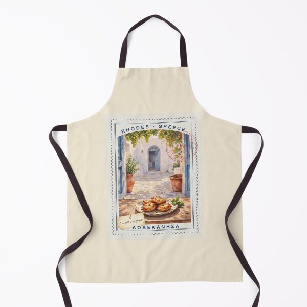 Item preview, Rhodes Pitaroudia Courtyard — Greek Village Food Art designed and sold by stickercuffs.