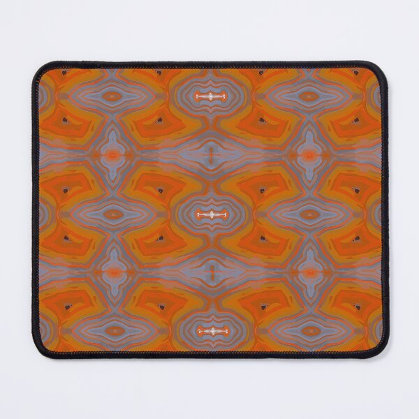 Item preview, Agate Orange Gray Abstract Pattern designed and sold by ArtDesignTp.