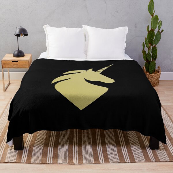 Item preview, Golden Unicorn Head Silhouette Design designed and sold by AhmedZouita.