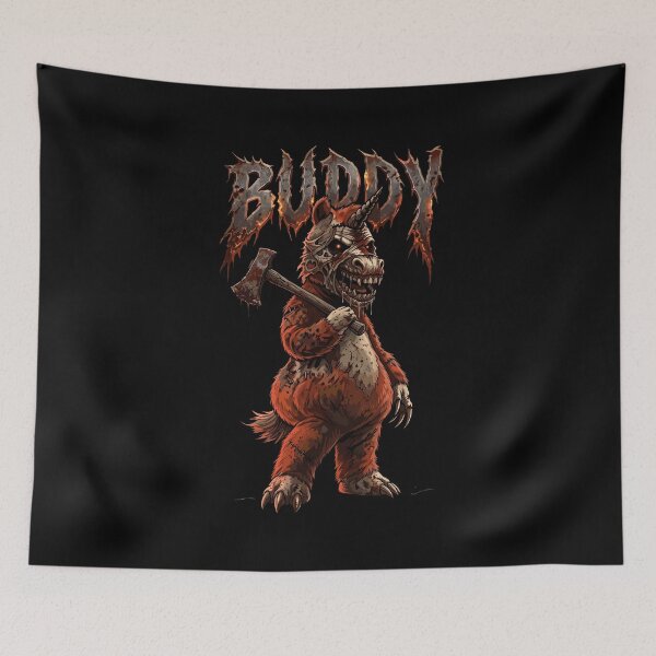Item preview, Scary Unicorn with Axe Buddy Tee designed and sold by Designart68.