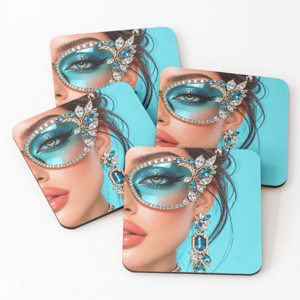Item preview, Turquoise Glamour Woman Fashion Portrait designed and sold by dreamybyana.