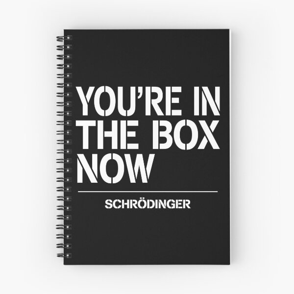Item preview, You're In The Box Now Schrödinger Funny Quantum Physics Gift designed and sold by ScienceCorner.