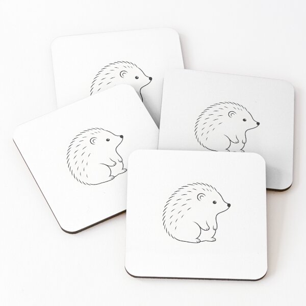 Item preview, Minimalist Hedgehog - Line Art Design designed and sold by SimpleLinesCo.