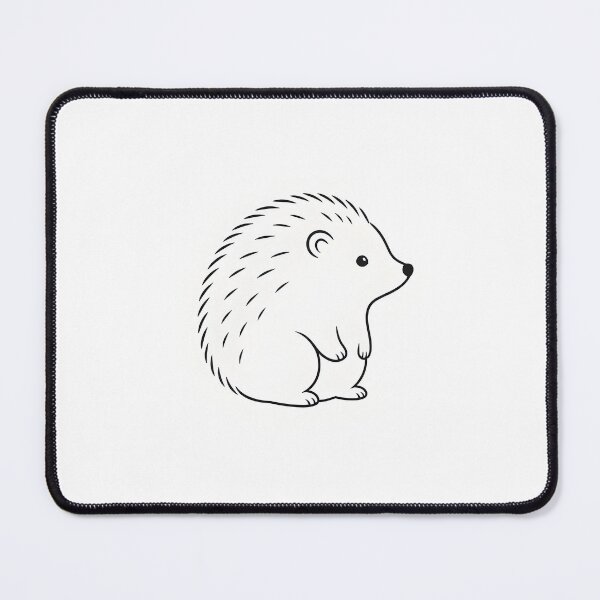 Item preview, Minimalist Hedgehog - Line Art Design designed and sold by SimpleLinesCo.