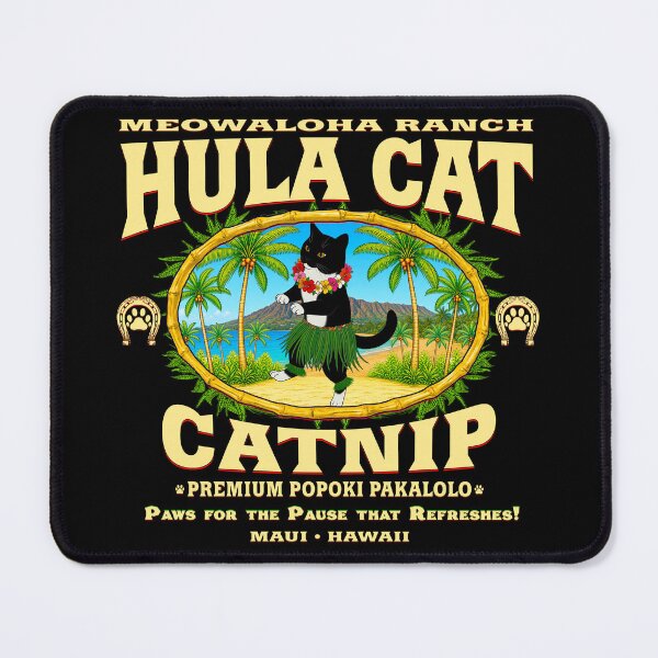 Item preview, Hula Cat Catnip after Dark designed and sold by BuzzDalways.