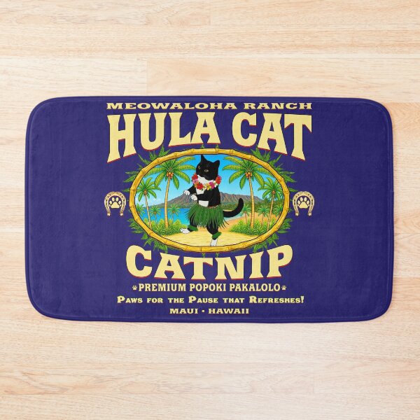 Item preview, Hula Cat Catnip after Dark designed and sold by BuzzDalways.