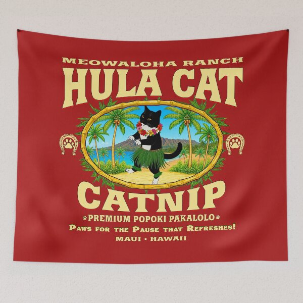 Item preview, Hula Cat Catnip after Dark designed and sold by BuzzDalways.