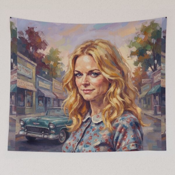 Item preview, Susie Q Retro Nostalgia Fine Art Tribute designed and sold by Art's Diner.