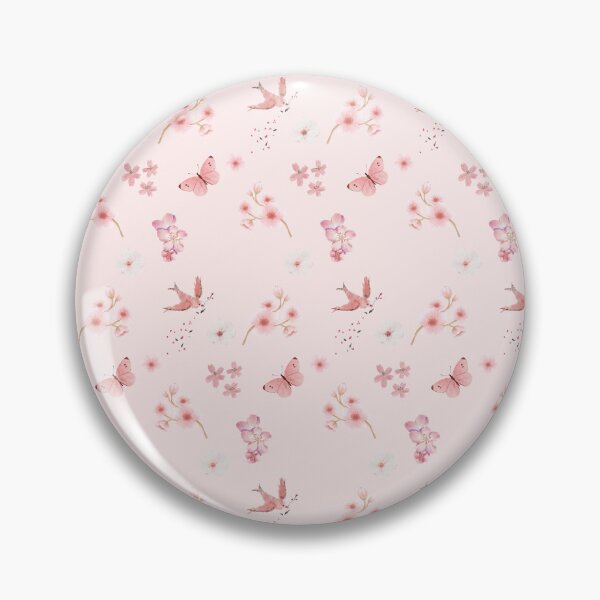 Item preview, Cute Soft Pink Flowers Botanical Aesthetic Pattern designed and sold by Specialdesign10.