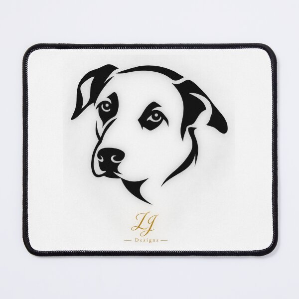 Item preview, Elegant Dog Minimalist Silhouette Black and White designed and sold by FeyArteDesigns.