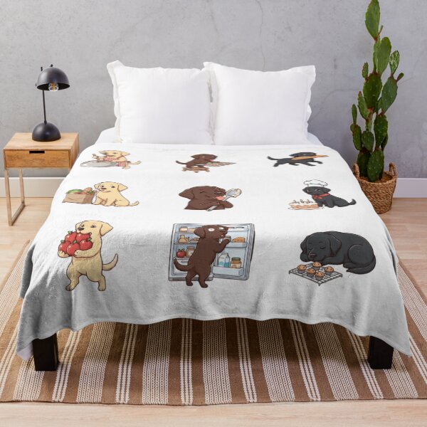 Item preview, Foodie Labrador Retriever Puppies Baking Dog Art Sticker    designed and sold by mood-draftsman.