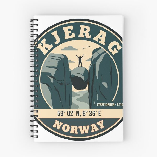 Item preview, Kjerag Norway – Retro Vintage Kjeragbolten Travel Badge designed and sold by mnkyride.