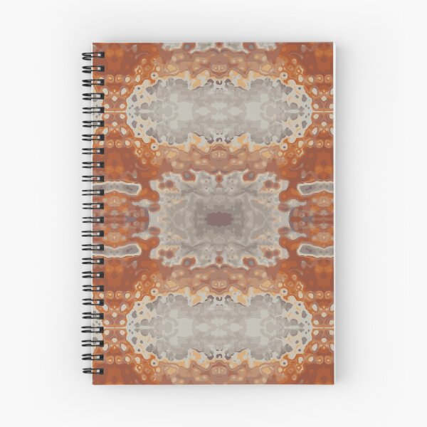 Item preview, agate Orange Cream Symmetrical Pattern designed and sold by ArtDesignTp.