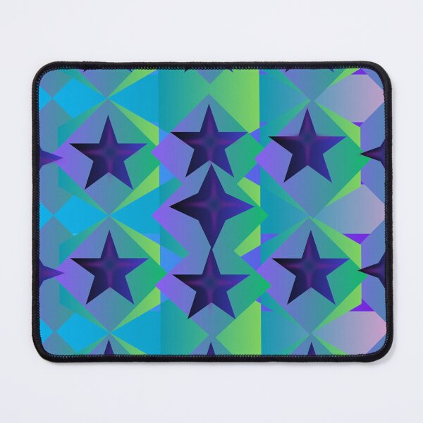 Item preview, 3D Purple Stars and Green Blue Gradient Pattern designed and sold by MTNADJE.