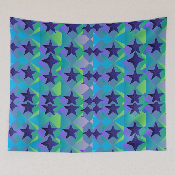Item preview, 3D Purple Stars and Green Blue Gradient Pattern designed and sold by MTNADJE.