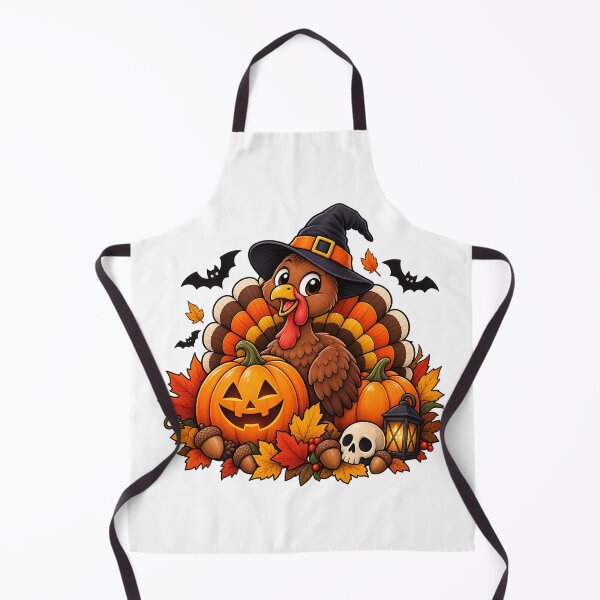 Item preview, A charming autumn design combining Halloween, Thanksgiving, and a turkey. designed and sold by Ach&Koor.