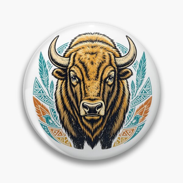 Item preview, American bison tatanka indigenous designed and sold by WirelessChimp.