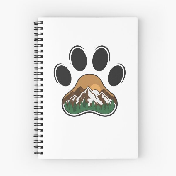 Item preview, Mountain and Nature Dog Paw Print - Simplicity Collection designed and sold by Goodthingstree.