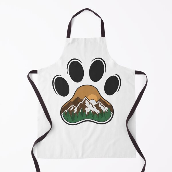 Item preview, Mountain and Nature Dog Paw Print - Simplicity Collection designed and sold by Goodthingstree.