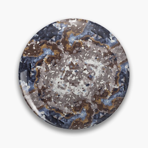 Item preview, azurite copper fluorite Symmetrical Mineral Pattern designed and sold by ArtDesignTp.