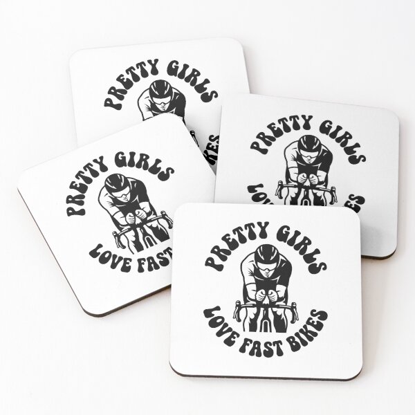 Item preview, Pretty Girls Love Fast Bikes Aero Cyclist Graphic Art designed and sold by SteamWorkz.