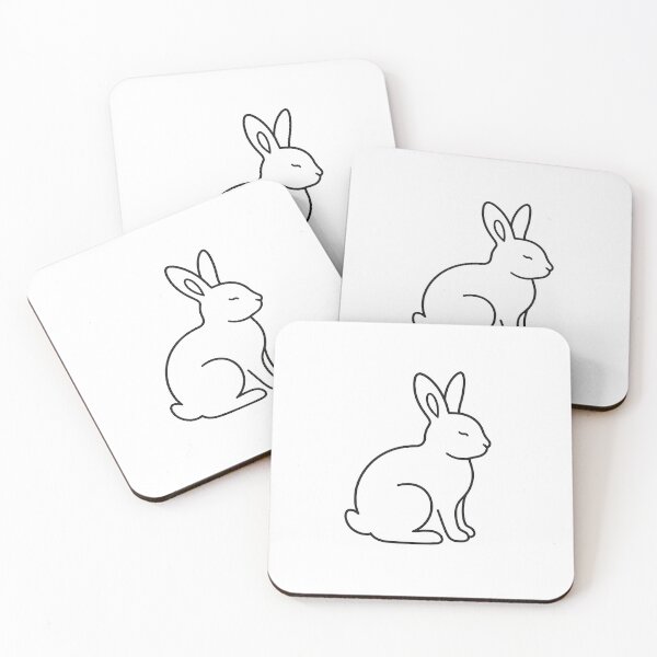 Item preview, Minimalist Rabbit - Line Art Design designed and sold by SimpleLinesCo.