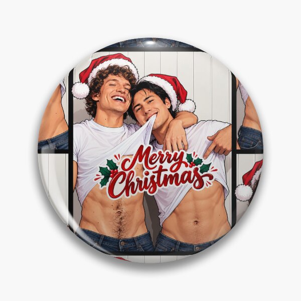 Item preview, A Merry Christmas from Shane (Hudson Williams) and Ilya (Connor Storrie) of Heated Rivalry - Fan art designed and sold by PopCultureAndStuff.