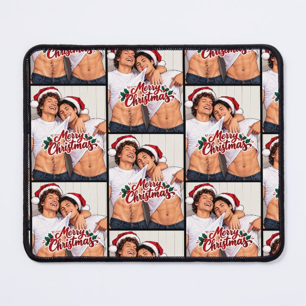 Item preview, A Merry Christmas from Shane (Hudson Williams) and Ilya (Connor Storrie) of Heated Rivalry - Fan art designed and sold by PopCultureAndStuff.
