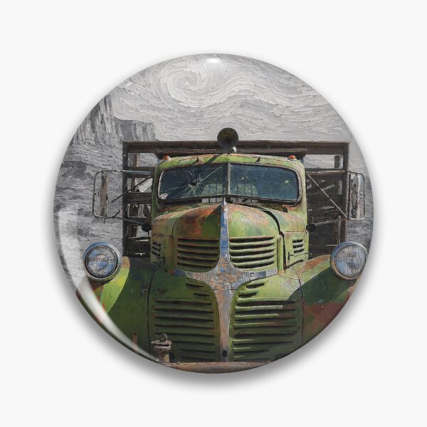Item preview, old faded farm ranch truck Dodge  designed and sold by TheFuturePassed.