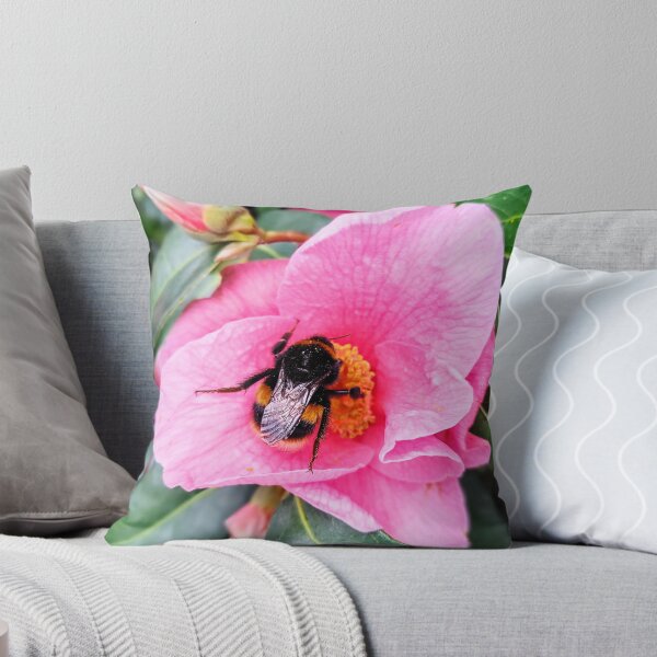 Item preview, Big Bumblebee in a Pale Pink Flower designed and sold by Bee Buddy Photography.