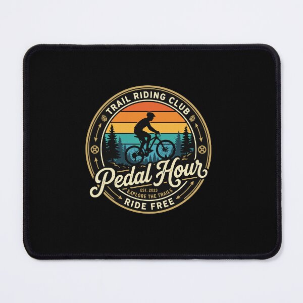 Item preview, Trail Riding Club Pedal Hour Est. 2023 Explore The Trails Ride Free Mountain Biking Rider designed and sold by PopStars1993.